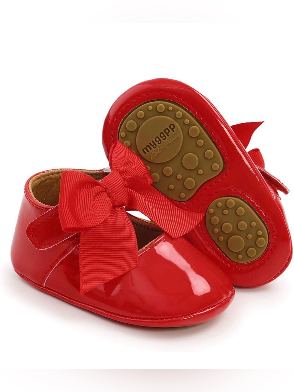 Mary Jane Flats Non Slip Soft Sole Baby Walker Shoes (6-12 months)